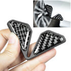 1 Pair Black Carbon Fiber Car Door Corner Cover Sticker Anti-Scratch Protector (For: More than one vehicle)