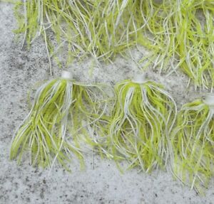 Lot Of 12 Chartreuse With Gold Spinnerbait/Chatterbait Hubbed Skirts