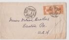 VINTAGE FOOCHOW TO USA COVER ONLY WITH TWO 1 SEN CONNECTED STAMPS-VGC-CANCELLED