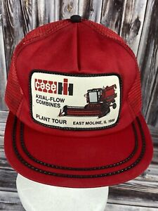 VTG 1988 Case IH Axial Flow Combines Plant Tour Patch Snapback Trucker Hat USA
