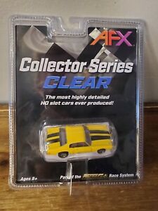 AFX MEGA G+ CLEAR COLLECTOR SERIES 🏁  YELLOW CHEVY CHEVELLE 🚨 HO SLOT CAR -NEW