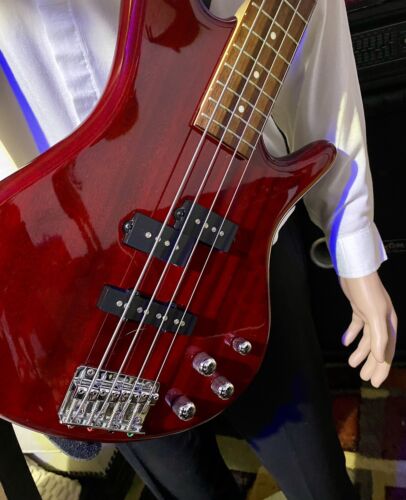 Ibanez Sound Gear GRS200TR Bass.  Active Bass Boost Transparent Red