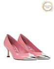 RRP€675 N 21 Leather Pump Shoes US7 UK4 EU37 Pink Made in Italy