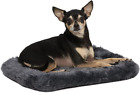 Bolster Dog Bed 18L-Inch Gray Dog Bed or Cat Bed W/ Comfortable Bolster | Ideal