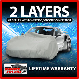 2 Layer Car Cover - Soft Breathable Dust Proof Sun UV Water Indoor Outdoor 2254 (For: Acura RSX)