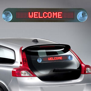 Leadleds DC 12V LED Car Rear Window Sign Board Scrolling Red Message Display