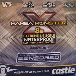 Mamba Monster X 8S, 33.6V ESC W/1717-1260KV SENSORED Motor