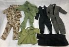 GI Joe & 21st Century 1:6 scale uniform BDU LOT - Desert Camo, Olive, Black
