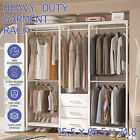 Heavy Duty L Shaped Closet System Organizers Garment / Clothes Rack 3 Drawers