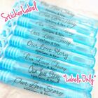 Wedding Bubble Labels Personalized Tube Bottles Custom Favors Tags Sticker Clear