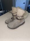 OLANG Women’s Gray/Sage Sheepskin Lined Winter Boots Size 36