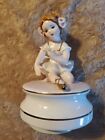VINTAGE SCHMID ballerina music box(Swan Lake) from Japan 6 1/2 inches tall
