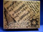 New ListingMUSIC COLLAGE XL STAMPABILITIES RUBBER STAMP WOOD MOUNTED TR1003