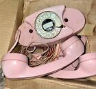 Vintage PINK Brumberger Toy Phone Rotary Princess Phone Made In USA Untested Set