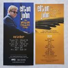 Elton John Las Vegas Caesars Palace flyer from March 2014  and Oct 2015 lot of 2