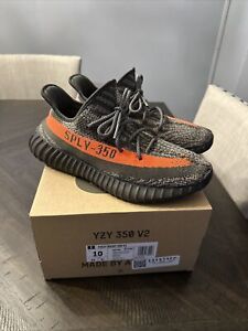 Adidas Yeezy Boost 350 V2 Carbon Beluga Men’s Size 10 Sneakers Gray Olive HQ7045