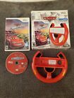 Cars Race-O-Rama (Nintendo Wii, 2009) WALMART EXCLUSIVE Wheel + Box