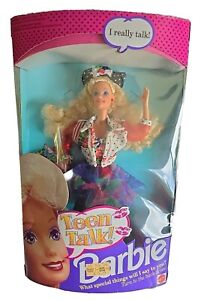 New ListingVintage 1991 Mattel Teen Talk Barbie Doll Blonde #5745- Damaged Box