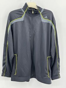 Adidas Jacket Mens Clima 365 Full Zip Gray Polyester Long Sleeve XL