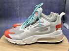 Nike Air Max 270 React Shoes Womens Size 9 Beige Platinum Running Sneakers