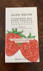 NEW Glow Recipe Strawberry BHA Pore-Smooth Blur Drops Full Size 1oz NIB
