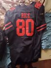 Jerry Rice san francisco 49ers authentic Alt Black jersey No. 80 Adult Large