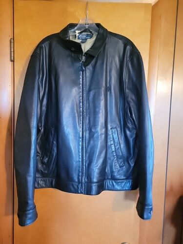 Vintage Leather Jacket Polo Ralph Lauren