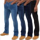 Enzo Bootcut Jeans Mens Wide Leg Stretch Denim Trouser Flared Pants All UK Sizes