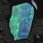 4.5 cts Australian Rough Opal Lightning Ridge Thin For Doublet or Inlay