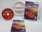 Cars Race-O-Rama (Nintendo Wii) Game - w/ Steering Wheel Accessory Tested Works