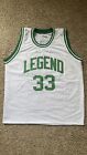 Larry Bird Legend Autographed Boston Custom White Basketball Jersey BAS
