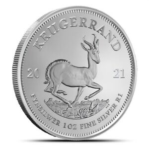 2021 South Africa Silver Krugerrand 1 oz .999 Fine Silver