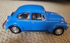 WELLY VOLKSWAGEN BEETLE BLUE 1:24 SCALE DIE CAST FREE SHIPPING