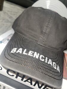 Balenciaga Grey Wash Baseball Hat