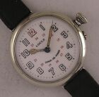 100 Years Old LOCLE WW1 OFFICER'S Swiss Military TRENCH Wrist Watch Serviced