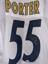 Joey Porter Sr Signed Away Customer Pittsburgh Steelers Jersey - TSE COA