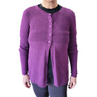 INC INTERNATIONAL CONCEPTS Womens Purple Empire Waist Open Knit Sweater Sz. S