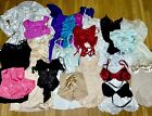 LOT OF 20 VINTAGE SLIPS NIGHTGOWNS SATIN NYLON LACE SILKY LINGERIE BRA PANTIES