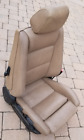 BMW E30 325i 318iS Convertible Leather Passenger RH Heated Sport Seat Natur Tan
