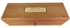 Vintage Cristal Champagne Louis Roederer wooden box hinged lid 17.5