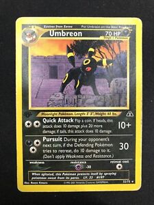 Pokemon Umbreon 32/75 Neo Discovery Rare First Edition Wizards ENG Vintage