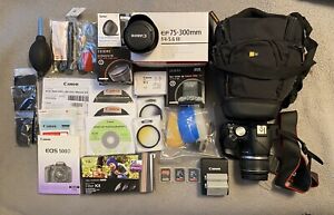 Canon EOS 500D Camera with Many Accessories- Rarely Used