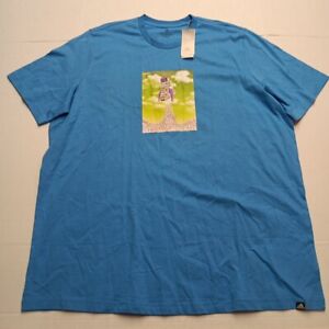 Adidas T-Shirt Mens 3XLT Big & Tall Blue Boost Rocket Graphic Tee HK6760