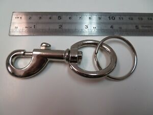 Heavy Duty Jumbo Snap Trigger Hook Clip / Belt Cilp Keychain Key Rings 55 Gram