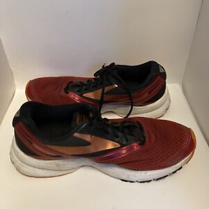 Brooks Launch 4 Mens Running Walking Shoes Red Athletics Sneakers Size 10.5 D