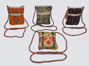 10Pc Lot Vintage Kantha Pouch Women Handbag Cotton Purse Sling Bag Clutch Bag