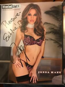 Jenna Haze Sexy Signed 8.5x11 Promo Adult Model COA