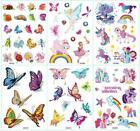 6 X Unicon Butterfly Kids Cartoon Waterproof Body Temporary Tattoos Stickers US