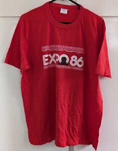 Vintage Expo 86 T-Shirt - Size XL Extra Large 1986 World Exposition Tee