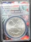 2021 INAUGURAL RELEASE TYPE 2 AMERICAN EAGLE 1 OUNCE SILVER DOLLAR ANACS MS 70